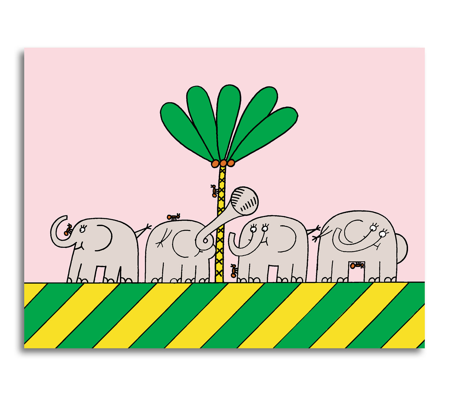 Fem myror och fyra elefanter